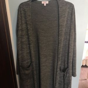 Lularoe Sarah Duster Grey